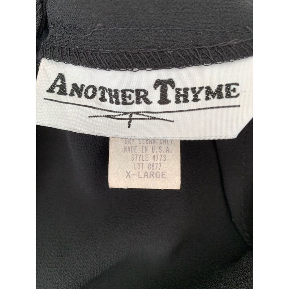 Another Thyme Black Shiffon Wide Leg Draped Trouser Size XL - Picture 10 of 13